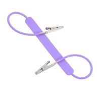 GETAJGHSD Clip de Bufanda de Silicona Plano con Doble Cabezal y Soporte Metálico para Servilletas Sujetador Multifuncional para Clínicas y Uso Profesional Pinzas para y Bufandas Color