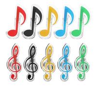 GETAJGHSD Clips de Partituras Musicales 20 Piezas, Marcadores de Libro Notas Musicales, Portapáginas Abs Resistentes y Ligeros para Accesorios de Clases de Música y Lectura