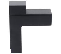 GETAJGHSD Clips de Soporte para Panel de Vidrio Negro de Aleación de Zinc Alta Resistencia y Durabilidad para Barandillas de Escaleras y Mamparas