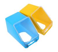 GETAJGHSD Comedero Colgante para Palomas Plástico Resistente 2 Piezas Tamaño Medio Uso en Jaulas Aves Domésticas y Mascotas