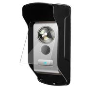 GETAJGHSD Cubierta Protectora de Acrílico Negro Compatibilidad Versátil y Cubierta Frontal Transparente para Timbre y Máquina de Asistencia para Exteriores