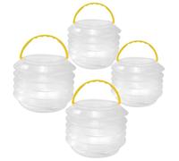 GETAJGHSD Cubo Plegable Transparente para Lavar Pinceles 4 Vasos de Agua Portátil para Acuarela y Pintura al Óleo, Adecuado para Artistas y Estudio de Pintura Color Aleatorio