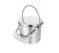 GETAJGHSD Cubo Portátil y de Espacio para Limpieza de Pinceles de Pintura de Acero Inoxidable para Uso y de