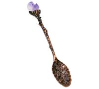 GETAJGHSD Cuchara de Pastel Reutilizable de Aleación de Zinc Práctica Cuchara Compacta para Café y Postre Superficie Lisa para Uso Doméstico y Suministros de Café