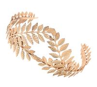 GETAJGHSD Diadema Dorada de Hojas Barroca para Mujer, Accesorio Cabello para Boda y Fiesta, Tiara Romana Elegante para Novia y Dama Especial