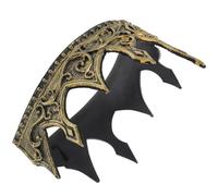 GETAJGHSD Diadema Medieval de Espuma Pu Suave y Ligera para Hombre Rey, Ajustable Acabado Antiguo, Adecuada para Teatro y Fiestas de Disfraces