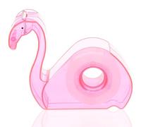GETAJGHSD Dispensador de Cinta Adhesiva Multifuncional de Plástico Rosa Flamingo, Cortador Reutilizable para Oficina y Escuela, Soporte Práctico para Cinta de Escritorio, Adecuado