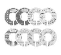 GETAJGHSD Divisores de Plástico para Armario de Ñiño, Organizador de Ropa Separadores de Tallas Mensuales, Diseño Doble Cara Patrón Impreso, Superficie Lisa Resistente y Fácil Colgado, 8