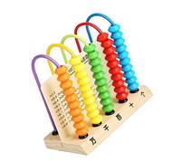 GETAJGHSD Educativo de Madera para Juguete de Cálculo con Perlas Coloridas Herramienta de Aprendizaje Matemático para Desarrollo Infantil
