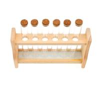 GETAJGHSD Estante de Madera para Tubos de Ensayo Gradilla para Tubos Colorimétricos y Aceites Esenciales, Práctico para Laboratorio de Aromas y Clases Científicas