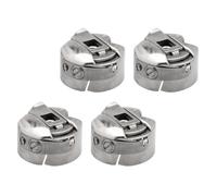 GETAJGHSD Estuche de Bobina de Metal para Máquina de Coser Mini Puntada Recta, 4 Piezas Reemplazables Almacenamiento Conveniente en Color Plata