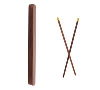 GETAJGHSD Estuche Grande para Palillos de Cocina de Madera de Nogal Negro, Porta Utensilios Portátil y Reutilizable para Acampar y Picnic, Organizador Higiénico para Palillos Chinos
