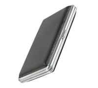 GETAJGHSD Estuche Metálico Portátil para Cigarrillos Finos, Diseño Alargado Tapa Abatible, Resistente Compresión y Humedad, Caja Conveniente, Pitillera para Hombre, Accesorio Durable