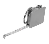 GETAJGHSD Flexómetro Llavero Metálico 1 Metro Cinta Métrica Retráctil para Uso Doméstico y Exterior Diseño Cuadrado y Sistema de Bloqueo