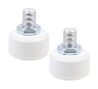 GETAJGHSD Frenos para Patines de 4 Ruedas Cabezales Cilíndricos Blancos de Goma Elástica, Accesorios de Skate para Control Preciso en Patinaje en Línea y Urbano