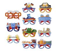 GETAJGHSD Gafas de Fiesta Oktoberfest Decorativas Vasos Temáticos para Fiesta Diseño Colorido Accesorios para Photomatón Artículos y Recuerdos Tamaño Compacto y Ligero Varios estilos