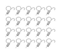 GETAJGHSD Ganchos de Resorte para Jaula de Conejo, 20 Unidades de Clips de Alambre Duraderos, Ideales para Fijar Comederos y Accesorios en Jaulas Pequeñas