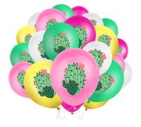 GETAJGHSD Globos de Látex Pack de 25 Unidades de Cactus Diseño Hawaiano para Fiesta Temática de Verano para de Playa y Infantiles
