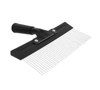 GETAJGHSD Herramienta de Textura de Acero Inoxidable para Paredes Mango Ergonómico, Peine Esparcidor de Adhesivo para Decoración de Interiores y Acabados Falsos, 1 Unidad