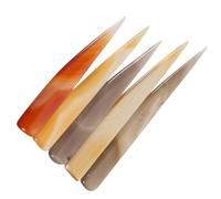 GETAJGHSD Herramienta para Pulir Joyas de Ágata, 5 Piezas, Bruñidor Natural para Alisar Anillos y Pulseras en Fabricación de Joyas