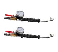 GETAJGHSD Inflador de Neumáticos Portátil Manómetro 2 Piezas Boquilla de Aire para Camiones Conector de Codo para Uso Profesional