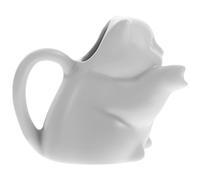 GETAJGHSD Jarra de Leche de Cerámica Color Blanco Forma de Gato 50 Ml, Taza para Espumar Crema, Tarro Pequeño para Café y Postres, Adecuado para Cafeterías y Uso Doméstico