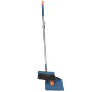 GETAJGHSD Juego de Escoba y Recogedor de Mango Largo para Limpieza del Hogar, Fácil de Colgar, Material Plástico y Acero Inoxidable, Adecuado para Baño y Jardín Varios Estilos