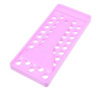GETAJGHSD Kit de Moldes para Bálsamo Labial 5g de Pp, Bandeja de Llenado con 50 Agujeros y Espátula, Set de 2 Piezas en Plástico Resistente Morado para Manualidades y Bricolaje de Belleza