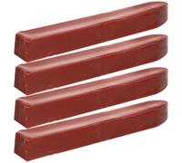 GETAJGHSD Kit de Sellos de Lacre Rojo con 4 Barras de Cera para Sobres, Fácil de Fundir y Secado Rápido, Adecuado para Proyectos DIY y Tarjetas Vintage
