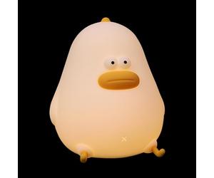 GETAJGHSD Lámpara de Noche para Ñiño Diseño de Pollito de Silicona, Recargable USB 1200mah, Portátil y Suave para Camping y Avión, Luz Regulable Que No Daña los Ojos