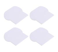 GETAJGHSD Manijas Autoadhesivas para Asiento de Inodoro, Elevador de Tapa Fácil de Llevar, Material PC Blanco, Paquete de 4 Unidades para Uso Higiénico en Baño