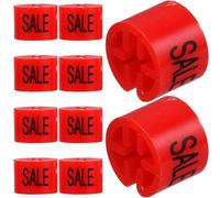 GETAJGHSD Marcadores para Perchas de Ropa Rojos de Plástico, 100 Piezas para Organizar Prendas en Armarios y Mejorar la Experiencia de Usuario