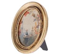 GETAJGHSD Marcos Pequeños Vintage de Resina Dorada para Decoración Vintage de Pared y Room Decoration Estilo Antiguo y Exhibición Tabletop Fácil de Decorar