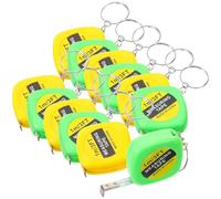 GETAJGHSD Mini Cinta Métrica Portátil con Llavero, 12 Unidades, Acero con Bloqueo Estable y Alta Precisión para Uso en Casa Aire Libre Color Aleatorio