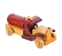 GETAJGHSD Modelo de Coche Clásico de Madera Vintage 1 Pieza, Adorno Decorativo Rústico para Escritorio y Hogar, Figura Retro Adecuado para Sala de Estar y Obsequio Coleccionista