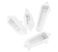 GETAJGHSD Moldes de Silicona para Resina de Péndulo 4piezas para Colgantes, Diseño Creativo, Fácil de Usar, Material Blanco Versátil para Joyería y Proyectos Creativos