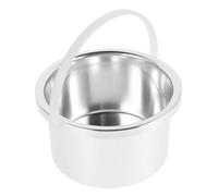 GETAJGHSD Olla Calentadora de Cera Dura de Aluminio Diámetro Interior de 105 MM para Cuencos de Depilación y Calentador de Cera Eléctrica, Resistente y Segura Color Plateado