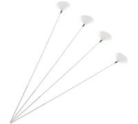 GETAJGHSD Palillos para Oídos de Metal Blanco 4 Piezas con Superficie Lisa para Limpiar Canal Auditivo sin Irritación Hogar Color Aleatorio