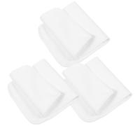 GETAJGHSD Paquete de 3 Compresas Reutilizables de Aceite de Ricino de Color Claro, Paño de Tela Fácil de Limpiar y Tamaño Versátil para Rutina de Cuidado