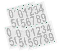 GETAJGHSD Pegatinas Numéricas Autoadhesivas Transparentes para Buzón y Contenedor, 5 Hojas de Vinilo Resistente, Números del 0 al 9 de 4 Pulgadas, para Etiquetas de Dirección y Organización