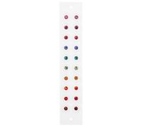 GETAJGHSD Pegatinas para Acupresión en Orejas Parches de Cristal para Masaje de Puntos de Acupuntura, Uso Práctico para Terapia Auricular en Casa