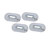 GETAJGHSD Perchas Adhesivas para Pared Tornillo y Tuerca Doble Ajustable, 4 Unidades, Montaje sin Taladro, Reutilizables, Compatibles Paredes de Cal y Azulejo