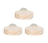 GETAJGHSD Perchas de Rama para Loros de Madera 3 Unidades, Plataforma de Salto 5.5 CM, Trampolín Pequeño para Jaulas, Adecuado para Entrenamiento de Pájaros