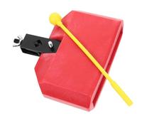 GETAJGHSD Percusión Latina Rojo De Plástico y Metal, Accesorio De Batería Ligero y Portátil Abrazadera Para Montaje Estante, Sonido Agudo y Natural Para Percusión