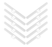 GETAJGHSD Pestañas para Reparación de Persianas Verticales Kit de 10 Clips Plásticos Doble Agujero para Cortinas, Soportes para Lamas en Ambientes Residenciales y Oficinas 3.81X0.31X0.19