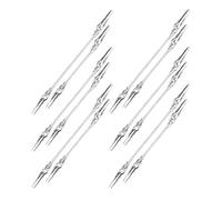 GETAJGHSD Pinzas de Cocodrilo para Fotos y Mensajes Pop, 12 Piezas Doble Cabeza, Soporte para Tarjetas y Notas Adhesivas en Escritorio