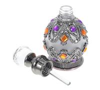GETAJGHSD Recipiente para Aceites Esenciales de Vidrio de 15ml, Botella de Perfume Vintage Ligera Prueba de Fugas para Uso Diario y Viajes