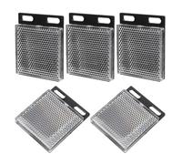 GETAJGHSD Reflector Material Abs y Acrílico Cuadrado para Sensor Fotoeléctrico de Haz Alta Durabilidad y Seguridad Pack de 5 Piezas Adecuado para Exteriores y Edificios