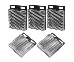 GETAJGHSD Reflector Material Abs y Acrílico Cuadrado para Sensor Fotoeléctrico de Haz Alta Durabilidad y Seguridad Pack de 5 Piezas Adecuado para Exteriores y Edificios