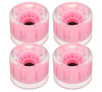 GETAJGHSD Ruedas de Patineta de Calle Cruiser PU Rosa Luz LED Intermitente 4 Piezas para Patineta de Crucero Agarre Mejorado y Compatible Terrenos Variados